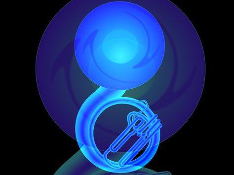 Mid Night Sousaphone Art Of Music, Mid Night, Instruments Art, Musical Art, Dj Music, Marching Band, Musical Instrument, Music Art, Musical Instruments