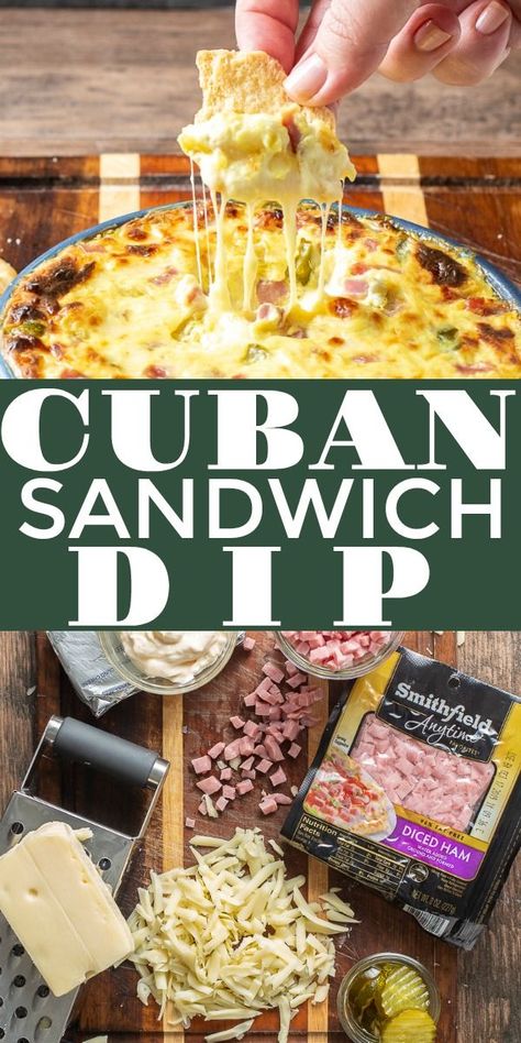 Recipes For Football Parties, Football Hot Dips, Pork Appetizers For Party, Pit Luck Ideas, Easy Appetizers For Football Game, Superbowl Foods Easy, Cuban Dip, Football Sunday Food Appetizers, Sunday Football Food