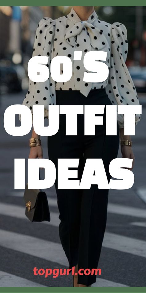 Groovin’ in the ’60s: 15 Far-Out Outfit Ideas That Are Totally Outta Sight Diva Chic Style, 60s Looks, 60s Outfit Ideas, 60s Aesthetic Fashion, 60s Outfit, 60s Inspired Outfits, 60s Outfits, Slacks Outfit, 60s Look