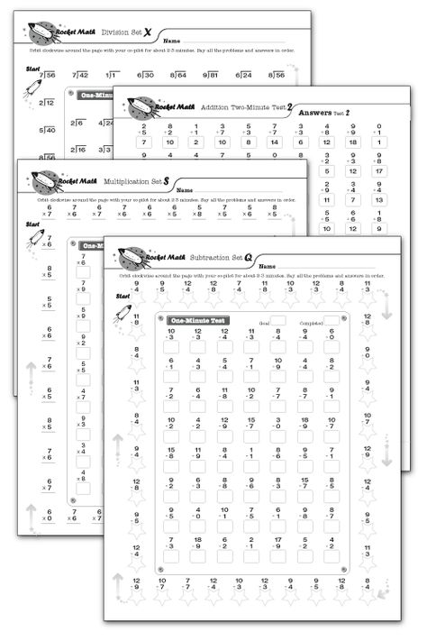 Free Math Fluency Tests Why are students frustrated by math? Because they don’t know the basic facts. In order to do math easily, students need to be able to write the answers to math facts instantly, without hesitation—basically as fast as they can write. These tests have a component that Subtraction Facts Worksheet, Rocket Math, Math Facts Addition, Free Math Printables, Math Addition Worksheets, Math Subtraction, Math Fluency, Math Fact Fluency, Summer Math