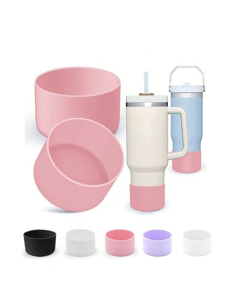 1pc Silicone Cup Boot Sleeve For  Cup, Non-Slip Cup Bottom Protective Sleeve For 40/32/20Oz  Water BottleI discovered amazing products on SHEIN.com, come check them out! Bar Cups, Facial Massage Tool, Cup Phones, Ice Bars, Silicone Cups, Cup Sleeve, Glowing Skincare, Silicone Kitchen, Kitchen Jewelry