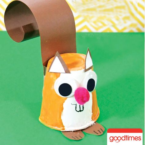 Being stuck inside got you feeling a little squirrelly? Grab a Goodtimes Bathroom Cup and get started on this fun and cute craft! #Goodtimes #goodtimesbrand #friends #family #fun #style #pinterest #crafts #diy Squirrel Craft, Paper Cup Crafts, Style Pinterest, Cute Craft, Fun Fall Crafts, Pinterest Crafts, Stuck Inside, Cup Crafts, Animal Crafts For Kids