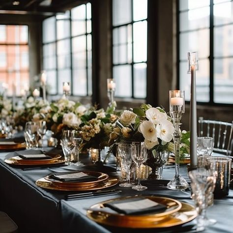 Industrial wedding table Masculine Wedding Table Decor, Industrial Wedding Table Setting, Modern Industrial Wedding Decor, Industrial Wedding Table, Industrial Chic Wedding Decor, Industrial Wedding Centerpieces, Industrial Rustic Wedding, Industrial Wedding Theme, Industrial Themed Wedding