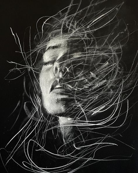 Josh Hernandez, Mad Charcoal, Portrait Drawings, Interior Designer Logo, Charcoal Portraits, Charcoal Art, Chalk Pastels, Photography Illustration, White Chalk