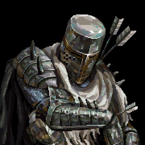 Sif Dark Souls, Dark Souls Artwork, Madara Wallpaper, Piskel Art, Arte 8 Bits, 8bit Art, Dark Souls Art, Cool Pixel Art, Pixel Art Characters