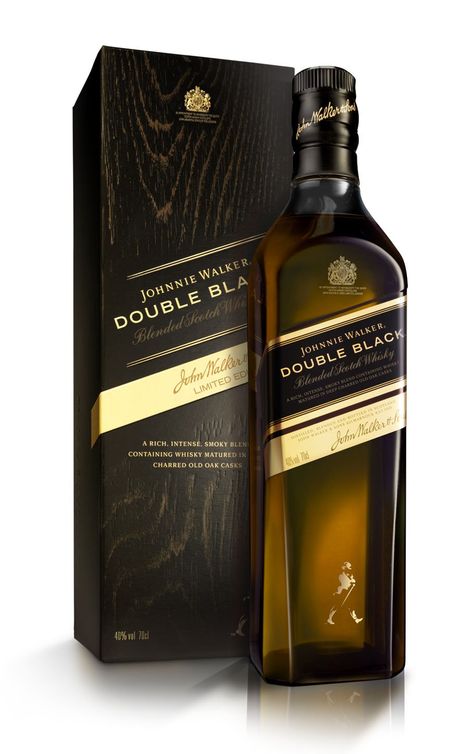 Johnnie Walker Double Black Label Blended Scotch Whisky 70 cl Johnnie Walker Double Black, Johnnie Walker Whisky, Booze Drink, Whisky Drinks, Blended Whisky, Whisky Bottle, Blended Scotch Whisky, Double Black, Cigars And Whiskey