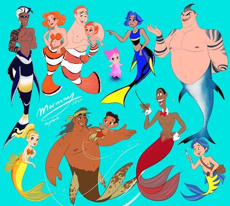 Marlin X Gill, Gill Finding Nemo, Marlin Nemo, Nemo Bruce, Disney Characters As Humans, Humanized Disney, Cartoon Characters As Humans, Animated Movies For Kids, Disney Character Art