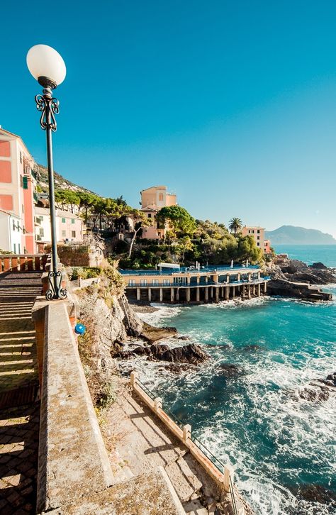 Bogliasco, ancient fishing village in Italy. #Travel #Italy #Village #Photography #BeautifulDestinations Bogliasco Italy, Village In Italy, Italian Village, Village Photography, Travel Italy, Awesome Places, Minecraft Ideas, Shore Excursions, Fishing Villages