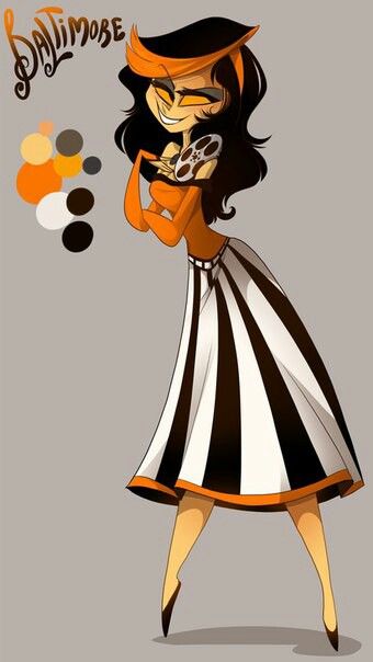 Zoophobia Comic, Orange Eyes, Film Reel, Black And White Striped Dress, Ange Demon, Orange Sweater, Black Slippers, White Striped Dress, Art Studies