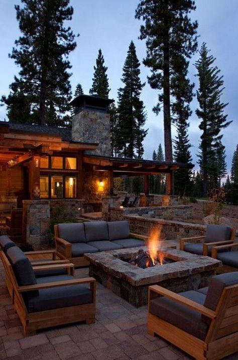 Robert Hawkins, Fire Pit Decor, Outside Living, Colorado Homes, Timber House, Backyard Fire, Diy Pergola, Fire Pit Backyard, Dream Backyard