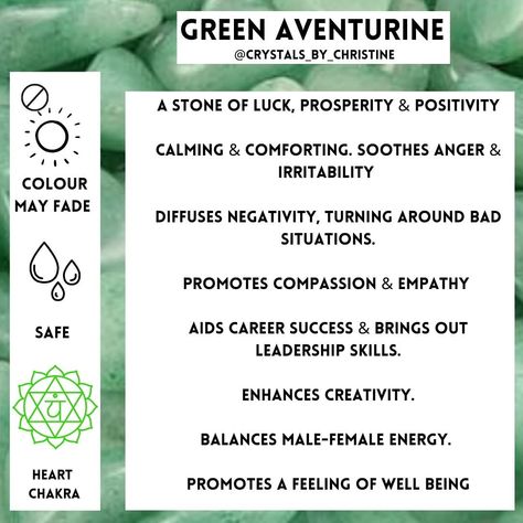 Aventurine Crystal Meaning, Orange Aventurine Meaning, Green Aventurine Properties, Aventurine Meaning, Green Prehnite Crystal Meaning, Green Aventurine Affirmation, Crystal Healing Chart, Indigo Children, Aventurine Crystal