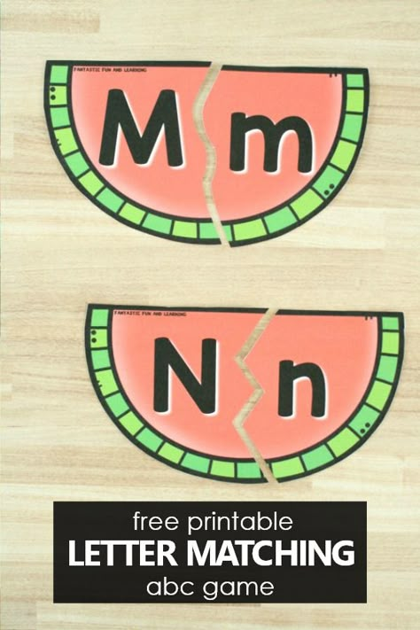 Free printable Watermelon Letter Matching ABC Game for Preschool and Kindergarten Summer Alphabet Activities Letter Matching Preschool, Abc Matching, Watermelon Activities, Summer Alphabet, Abc Game, Game For Preschool, Summer Preschool Activities, Summer Kindergarten, Activity Calendar