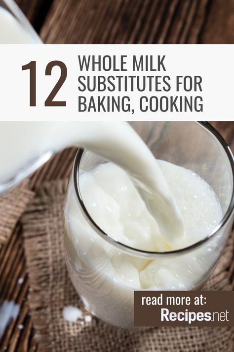 Looking for a whole milk substitute for your baking and cooking needs? Go to Recipes.net to find the best alternatives to bring your baking ideas and cooking recipes to the next level. From heavy cream to yogurt, these are the perfect switches you can make for your food recipes. See the full list on our blog now! Whole Milk Substitute, Milk Substitute For Cooking, Milk Substitute For Baking, Buttermilk Baking, Beginner Baking Recipes, Beginner Baking, Heavy Cream Substitute, Milk Substitute, Healthy Popsicles