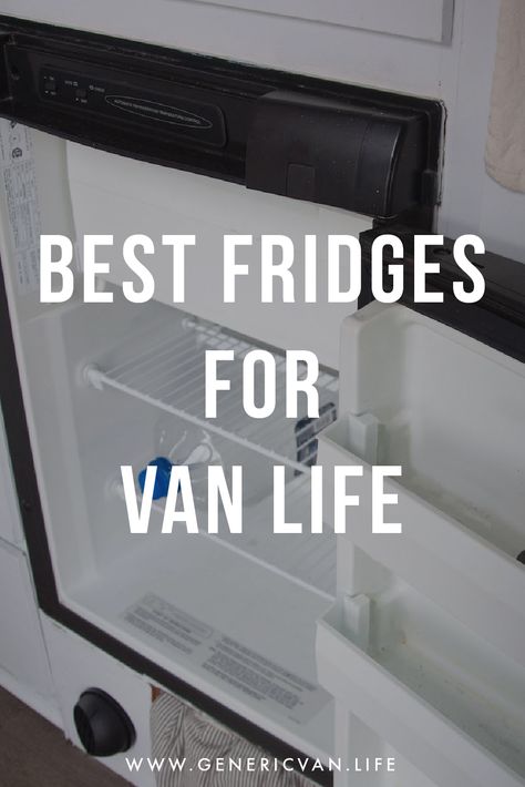 A good fridge is the heart of any van kitchen. Here is how to find the best van fridge for a camper van or RV! #vanlife #rvliving #offgrid Van Fridge, Camper Fridge, Rv Fridge, Big Fridge, Best Van, Van Kitchen, Rv Refrigerator, Refrigerator Brands, Cargo Trailer Camper