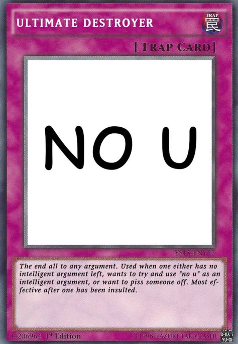 47 Reaction Pics you can Use to Win any Argument - Funny Gallery | eBaum's World Pokemon Card Memes, Yugioh Trap Cards, No U, Response Memes, Funny Yugioh Cards, Current Mood Meme, Cute Love Memes, Quality Memes, Yugioh Cards