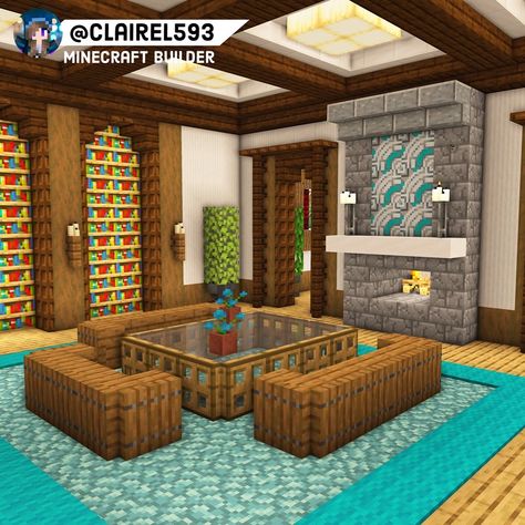 Lounge Minecraft Ideas, Rooms To Make In Minecraft, Minecraft Crafting Room Design, Mincraft Idea Inside, Minecraft Home Interior Kitchen, Minecraft Hotel Interior Ideas, Mincraft Idea Houses Inside Kitchen, Minecraft Building Ideas Inside House, Rooms To Have In Your Minecraft House