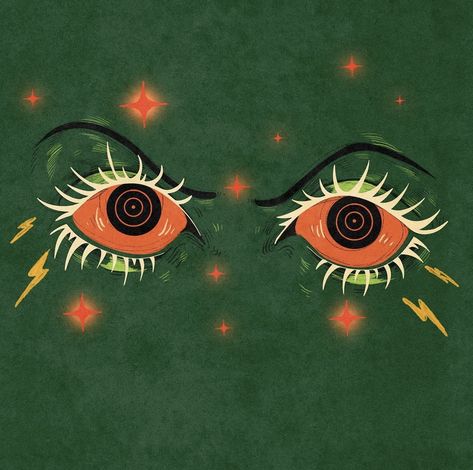 @galactixy_illustrations on instagram Eye Illustration, Arte Cyberpunk, Lowbrow Art, Futuristic Art, Arte Inspo, February 19, Retro Illustration, Weird Art, Eye Art