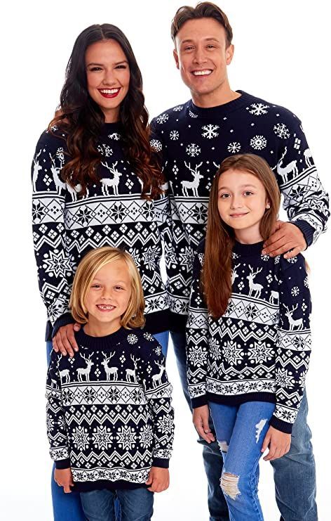 Size chart MATCHING JUMPERS FOR FAMILY – Celebrate this holiday season with our matching Christmas jumper sweaters for the whole family. Their unisex design is equally suitable for men, women, adults, and kids. The sizes are available from 2 Years Kids to 4XL Adults. TRENDY DESIGN WITH CLASSIC LOOK – They feature a classic design with a retro style pattern and Christmas ornaments like snowflakes, reindeers, Christmas trees, etc. Crafted with ribbed crewneck, ribbed cuffs, and long sleeves for Matching Family Christmas Sweaters, Family Christmas Jumpers, Matching Christmas Sweaters, Family Christmas Sweaters, Matching Christmas Outfits, Family Sweater, Christmas Jumper Day, Xmas Pajamas, Mom And Daughter Matching