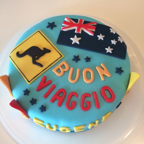 Surf Australia cake Australia Cake, Welcome Home Cakes, Cake Designs, Birthday Cake, Australia, Cake, Birthday, Quick Saves, Design