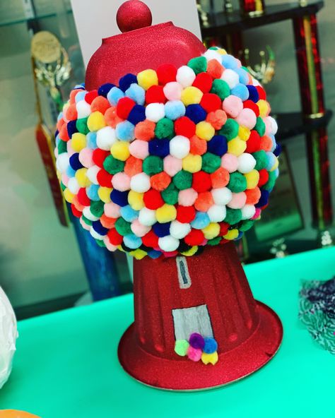 Gumball Machine Trunk Or Treat Ideas, Gum Ball Pumpkin Decorating, Bubble Gum Pumpkin Decorating, Gumball Pumpkin Decorating, Gumball Pumpkin, Gumball Machine Pumpkin Decorating, Bubble Gum Machine Pumpkin, Gum Ball Machine Pumpkin Decorating, Bubblegum Machine Pumpkin