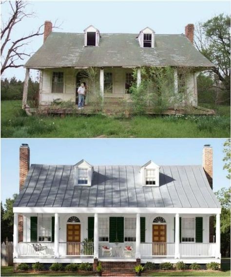 10 Inspiring Before and After Exterior MakeoversBECKI OWENS Home Exterior Makeover, Exterior Renovation, Farmhouse Remodel, Fixer Upper Style, Exterior Makeover, Exterior Remodel, Up House, Farmhouse Exterior, House Built