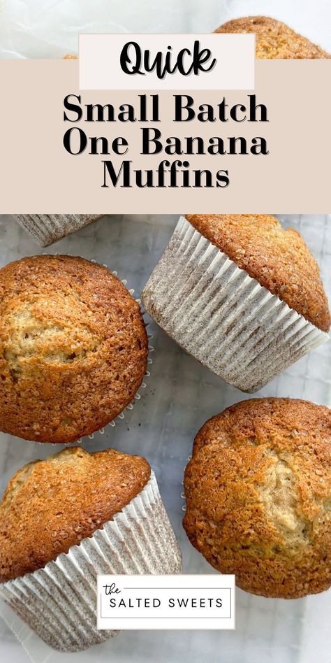 One Banana Muffins, Small Batch Banana Muffins, Banana Oat Muffins Healthy, Pumpkin Protein Muffins, Triple Chocolate Muffins, Banana Carrot Muffins, Sour Cream Banana Bread, Buttery Rolls, Healthy Banana Muffins