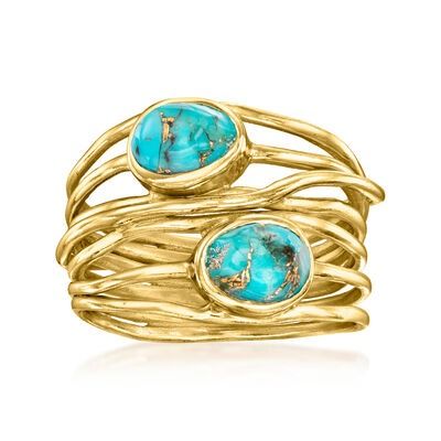 Product 943596 Turquoise Stone Rings, Modern Turquoise Jewelry, Gold And Turquoise Ring, Gold Turquoise Jewelry, Vintage Turquoise Jewelry Rings, Teal Jewelry, Nick Nacks, Large Turquoise Ring, Daisy Jones