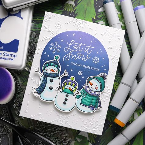 January 2022 Card Kit Inspiration with Kristina Werner - Simon Says Stamp Blog Kristina Werner, Winter Karten, Warmest Wishes, Simon Says Stamp Blog, Snowman Cards, Family Christmas Cards, Etched Designs, Card Kits, Some Cards