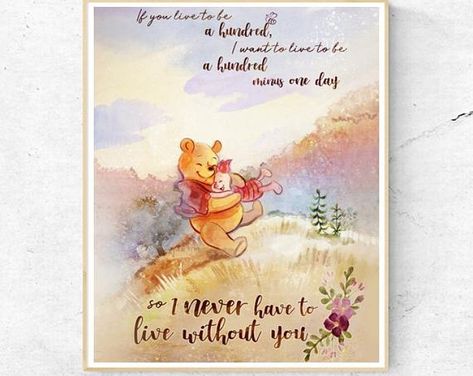 Winnie the Pooh Keep Me In Your Heart Quote Piglet | Etsy Winnie The Pooh Paintings, Winnie The Pooh Quotes Baby, Pooh Bear Nursery, Watercolor Art Inspiration, Retro Winnie The Pooh, Winnie The Pooh Watercolor, Nursery Watercolor Art, Animal Digital Art, Baby Winnie The Pooh