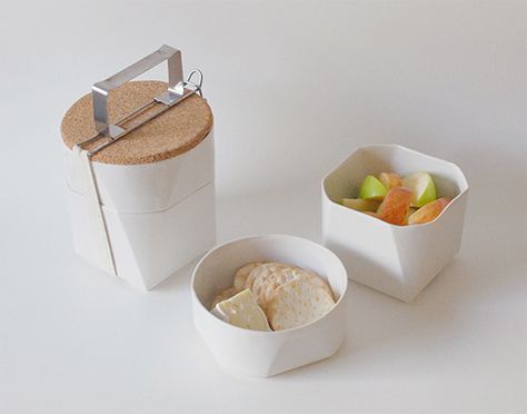 Tif­fin Lunch Kit by Lorea Sin­claire, bento box Tiffin Lunch, Tiffin Lunch Box, Tiffin Box, Japanese Bento Box, Lunch Kit, Handmade Charlotte, Food Combining, Bento Box, Kitchen Stuff