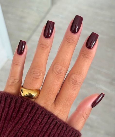 🍃 Get cozy with glam chrome nails! Dive into 45 Stunning Fall Chrome Nail Colors You Need to Try This Season: Bold, Shiny & Perfectly Autumnal. From warm caramel tones to deep, moody blues, these metallic shades will make your fall manicure the talk of the season! 💅✨ #Fall2024Nails #ChromeNailVibes #BoldAndShiny Chrome Nail Colors, Square Oval Nails, Maroon Nail Designs, Red Solid Color, Maroon Nails, Solid Color Nails, Fall Manicure, Small Nail, Luxury Press On Nails