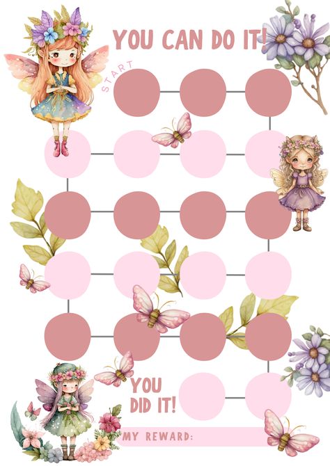 Fairy Reward Charts – Google Drive Aba Materials, Reward Chart Template, Reading Rewards, Printable Reward Charts, Frame Edit, Princess Printables, Reward Charts, Sticker Chart, Fairy Tales For Kids