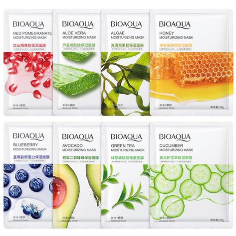 BIOAQUA PAKISTAN Natural Essence, Water Enhancer, Mask Sheet, Red Pomegranate, Fresh Skin, Skin Care Mask, Naha, Facial Mask, Sheet Mask