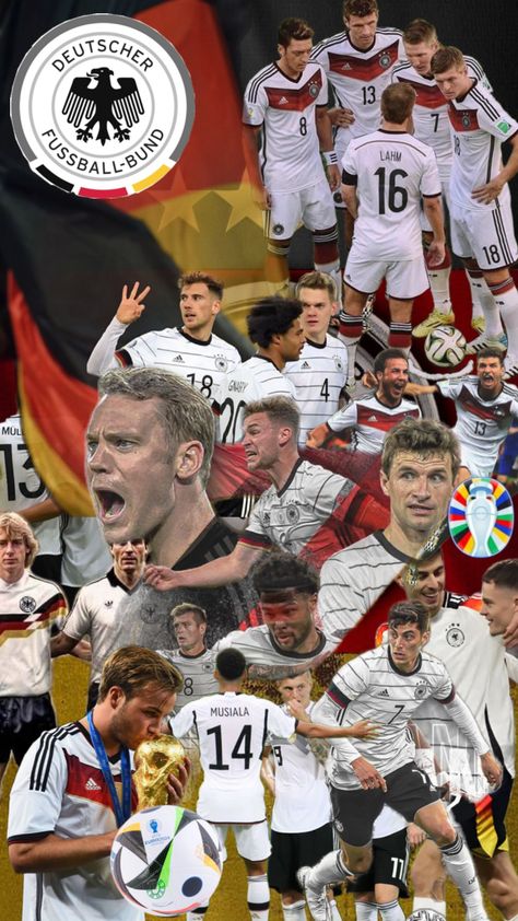 #germany #football #em2024 #europe #championship Cactus Jack Wallpaper, German Football Team, Fifa Qatar, Jamal Musiala, Dfb Team, Thomas Müller, Germany Football, Phil Foden, Team Wallpaper