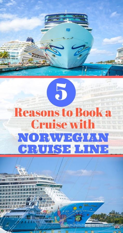 Why book a Norwegian Cruise Line cruise?  Here are 5 reasons this cruise line might be for you especially if... #cruise #cruisefever #norwegiancruise #ncl #nclcruise Ncl Bliss, Panama Cruise, Norwegian Bliss, Norwegian Getaway, Alaska Cruise Tips, Ncl Cruise, Panama Canal Cruise, Best Cruise Ships, Best Vacation Destinations