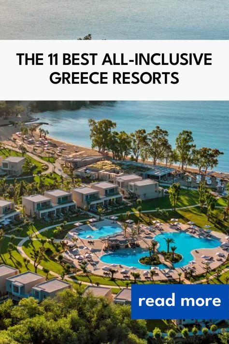 All Inclusive Resorts Europe, Traveling To Greece, Greece Resorts, Itinerary Planning, Seaside Resort, Resort Villa, Inclusive Resorts, Beach Getaways, All Inclusive Resorts