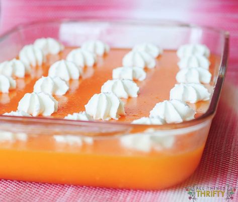 Citrus Jello Pudding Delight // #dessert #delicious #jello #sidedish #recipe #jellopudding Jello Pudding Recipes, Jello Deserts, Waffle Cone Recipe, Jello Mold Recipes, Jello Dessert, Jello Salads, Cranberry Dessert, Lemon Pudding Cake, Recipes On A Budget