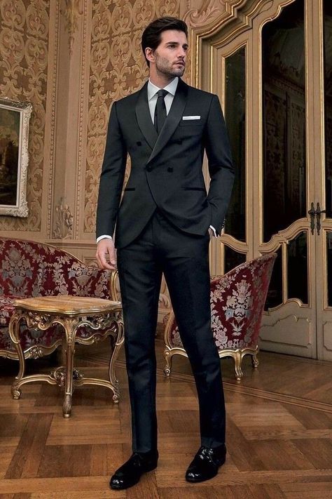 Men Classic Tuxedo Design Ideas 2022 Black Suit Summer Wedding, Men Suits Black, Wedding Suits Men Black, Black Tuxedo Suit, Summer Wedding Suits, Groom Tuxedo Wedding, Grooms Men, Black Suit Men, Black Suit Wedding