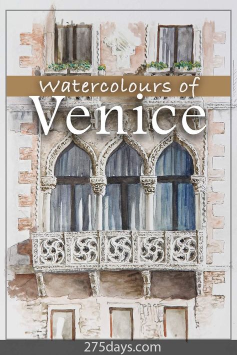 Watercolour paintings of Venice Italy Watercolor Paintings, Venice Sketch, Venice Drawing, Venice Illustration, Italy Sketches, Watercolour Sketches, Textile Art Projects, Italy Watercolor, Watercolor Pencil Art