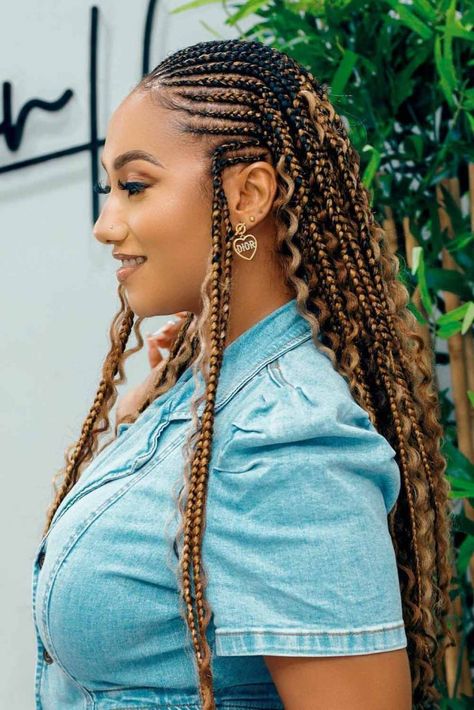 Boho Feedin Braids, Cornrow Boho Braids, Half Up Half Down Boho Braids, Bohemian Cornrows Braids, Boho Cornrows Black Women, Bohemian Cornrows, Bohemian Braids Hairstyles, Boho Cornrows, Braided Upstyles