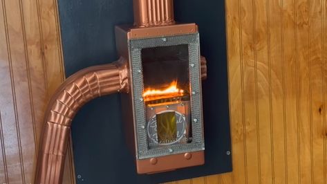 Off Grid Heating, Homemade Heater, Candle Stove, Candle Heater, Oil Stove, Diy Heater, Garage Heater, Oil Heater, Candle Wicks