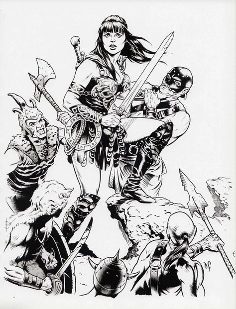 Dave Stevens Art, Dave Stevens, Xena Warrior Princess, Xena Warrior, Warrior Princess, Graphic Novel, On Tumblr, Comic Art, Pin Up