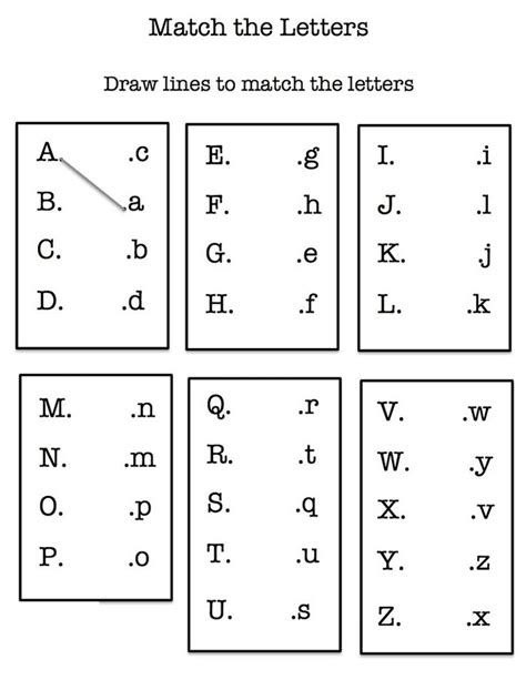 Match The Letters, Handwriting Worksheets For Kindergarten, Abc Order Worksheet, Abc Preschool, Letter Recognition Worksheets, Letter Worksheets For Preschool, Printable Alphabet Worksheets, English Worksheets For Kindergarten, Abc Worksheets