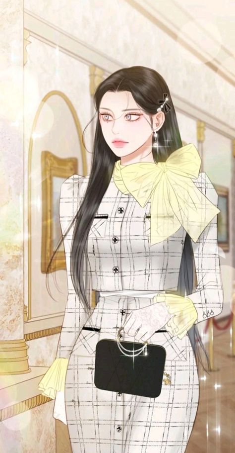 Kang Sara Beauty Inside Outfits, Rich Anime Woman, Serena Outfits, Manwha Characters, Manhwa Fashion, Korean Webtoon, Serena Dress, Loveless Marriage, Marriage Of Convenience