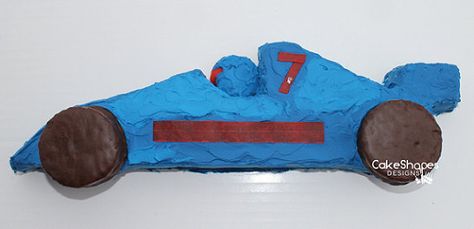 Race Cars Cake, Race Car Cake, Racing Cake, Cake Sheet, Preppy Car Accessories, Race Car Cakes, Go Cart, Cake Pattern, Cardboard Car