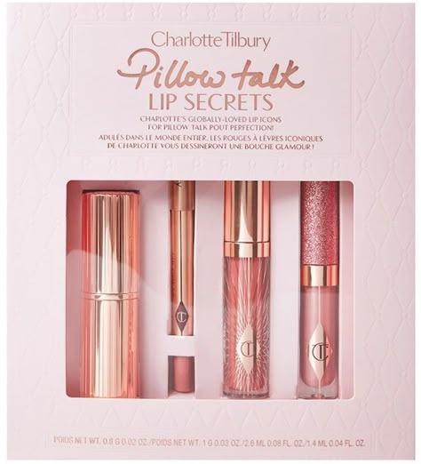 Sephora Holiday, Pink Lips Makeup, Charlotte Tilbury Pillow Talk, Shimmer Lip Gloss, Glitter Lip Gloss, Birkenstock Boston Shearling, Makeup Gift Sets, Lip Set, Skincare Gift Set