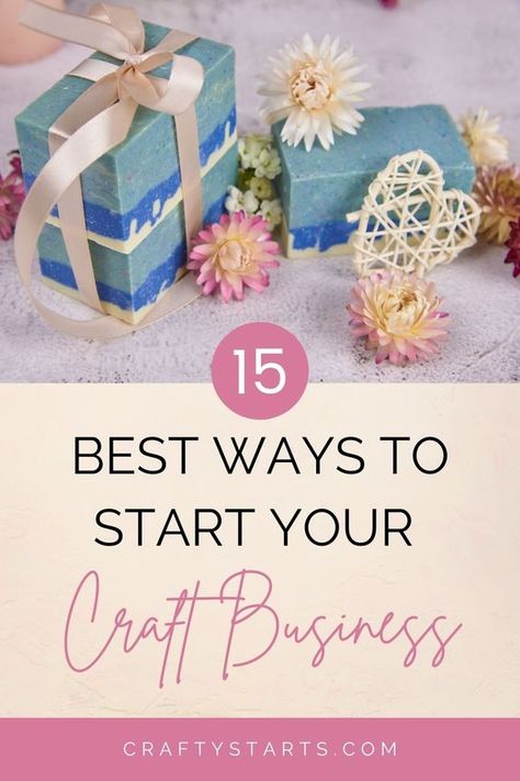 Want to turn your hobby into a full-time job, but don't know where to start? Check out these 15 steps for starting your own crafting business online. You will see how you can actually make money doing what you love. Craft Business Plan, Small Business Ideas Products, Business Ideas For Students, Craft Booth Design, Selling Crafts Online, Business Strategy Management, Crafting Business, Diy Stencils, Creating A Business Plan