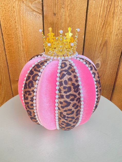 Pumpkin Table Decorations, Fall Candy, Large Pumpkin, Boho Halloween, Creative Box, Pink Pumpkins, Gold Crown, Painted Pumpkins, Pink Candy