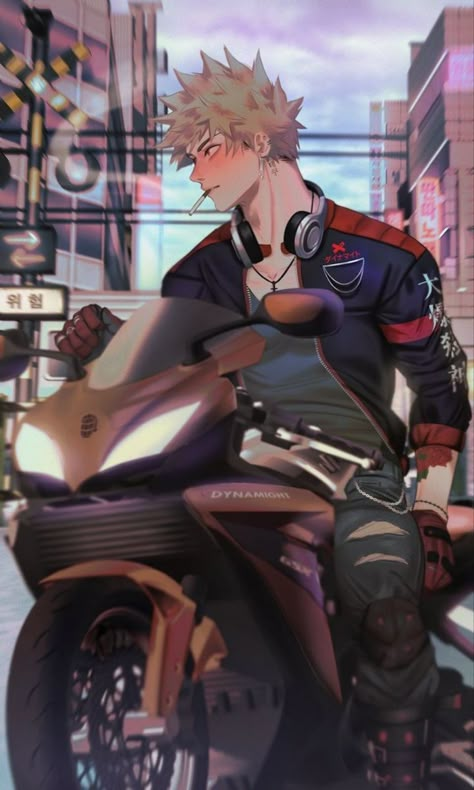 brrrr #bakugou #motorcycle #mha #fanart (not mine!) Bakugou Manga, Hottest Anime Characters, Hero Wallpaper, Buko No Hero Academia, Boku No Hero Academia Funny, Anime Boyfriend, My Hero Academia Episodes, Hero Academia Characters