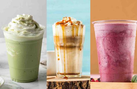 Refrescantes recetas de frappuccino estilo Starburcks: opciones con y sin café Frappe, Cafe, Fan